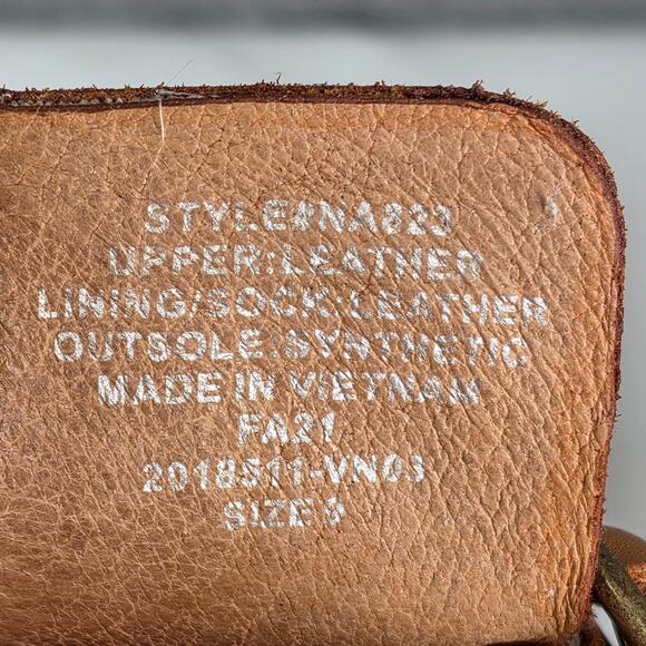 MADEWELL MONIQUE BUCKLE CLOG – WOMEN’S SIZE 9 – TAN LEATHER – WOOD SOLE - Picture 7 of 11